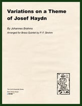 Variations on a Theme of Josef Haydn (for Brass Quintet) P.O.D. cover